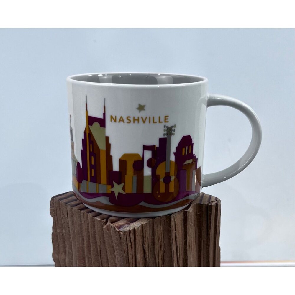 Starbucks "You Are Here" Nashville Mug 14 Oz Ceramic 2017 Minty~~ Coffee Cup - Picture 2 of 6